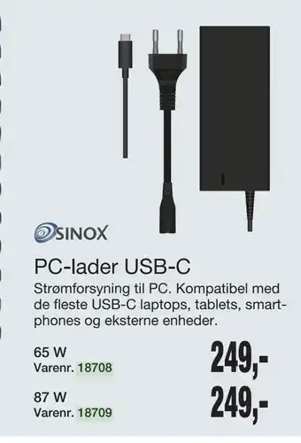 Pc-lader usb-c