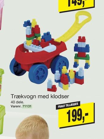 Harald Nyborg Trækvogn med klodser tilbud