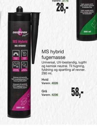 Harald Nyborg Ms hybrid fugemasse tilbud