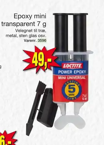Harald Nyborg Epoxy mini transparent 7 g tilbud