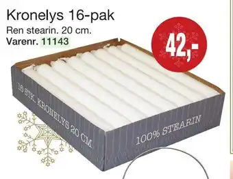 Harald Nyborg Kronelys 16-pak tilbud