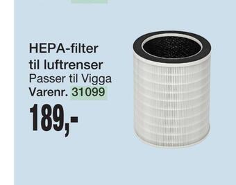 Harald Nyborg Hepa-filter til luftrenser tilbud