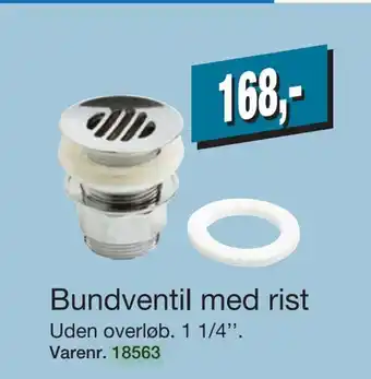 Harald Nyborg Bundventil med rist tilbud