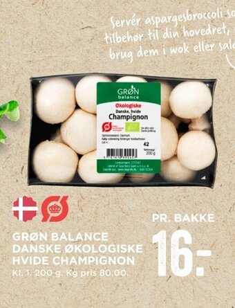 MENY Grøn Balance Danske Økologiske Hvide Champignon tilbud