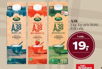 Dagli'Brugsen Arla a-38 øko naturel 0,4% tilbud