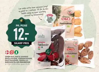MENY Grøn Balance Danske Økologiske Jordskokker, Pastinakker, Persille Rødder eller Rødbeder tilbud