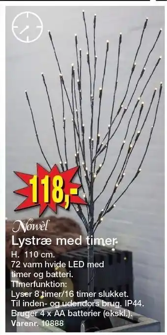 Lystræ m. timer