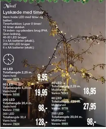 Harald Nyborg Lyskæde m. timer tilbud