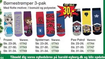 Harald Nyborg Børnestrømper 3-pk tilbud