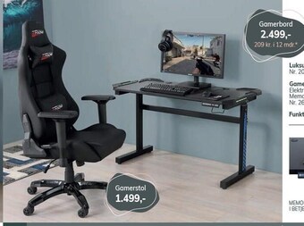 Daells Bolighus Gamerstol tilbud