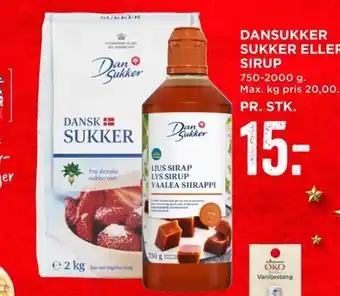 MENY Dansukker Sukker eller Sirup tilbud
