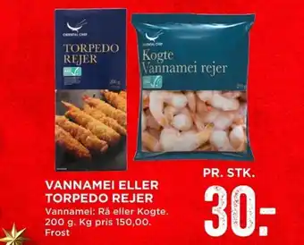 MENY Vannamei eller Torpedo Rejer tilbud