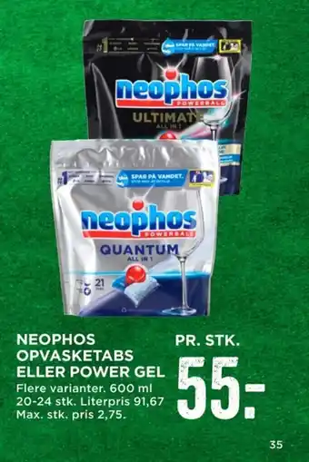 Neophos Opvasketabs eller Power Gel