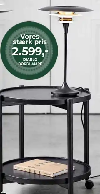 Vores stærk pris Diablo Bordlampe