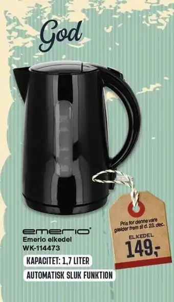 Emerio elkedel