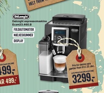 Skousen Delonghi espressomaskine tilbud