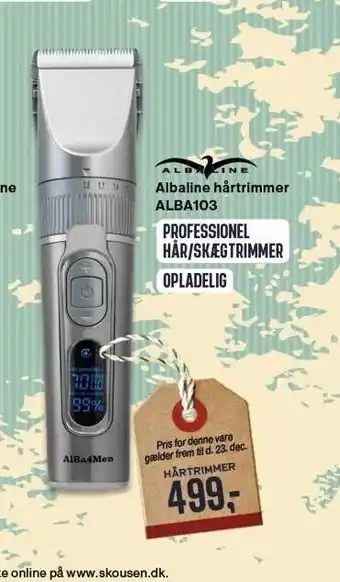 Skousen Albaline hårtrimmer tilbud