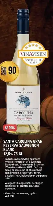 REMA 1000 Santa carolina gran reserva sauvingon blanc tilbud