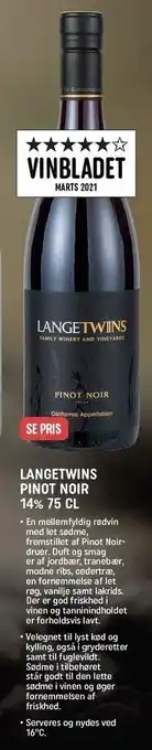 REMA 1000 Langetwins pinot noir tilbud