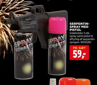 jem & fix Serpentin­ spray med pistol tilbud