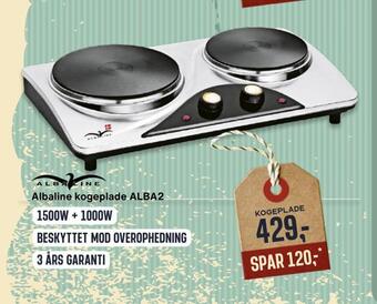 Skousen Albaline kogeplade alba2 tilbud