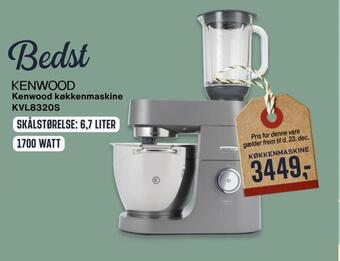 Skousen Kenwood køkkenmaskine kvl8320s tilbud