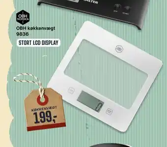 Obh køkkenvægt 9836
