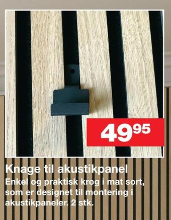 Bauhaus Knage til akustikpanel tilbud