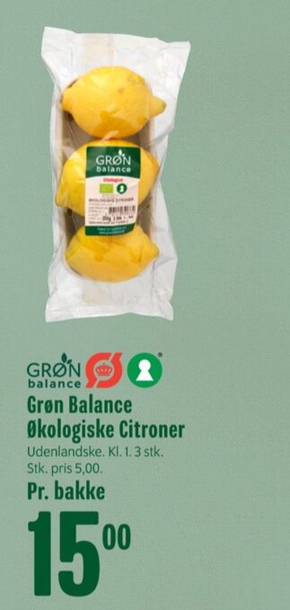 Min Købmand Grøn balance citroner tilbud