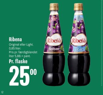 Min Købmand Ribena konc. frugtsaft tilbud