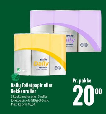 Min Købmand Daily toiletpapir tilbud