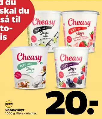 Netto Cheasy skyr skovbær tilbud