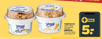 Netto Yoggi yoghurt appelsin med müsli top tilbud