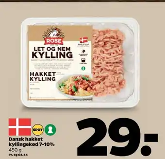 Netto Ærlig kylling hakket kylling tilbud