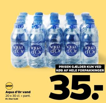 Netto Aqua d'or mineralvand tilbud
