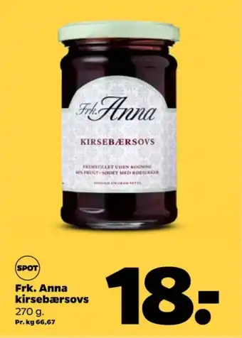 Netto Frk. anna kirsebærsauce tilbud
