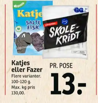 SPAR Salte fisk slikposer tilbud