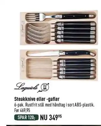 Steakknive el. gafler