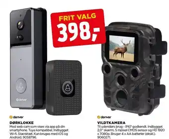 jem & fix Dørklokke el. vildtkamera tilbud