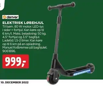 jem & fix Elektrisk løbehjul tilbud