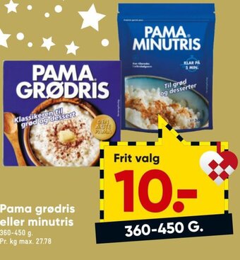Pama Grødris Eller Minutris