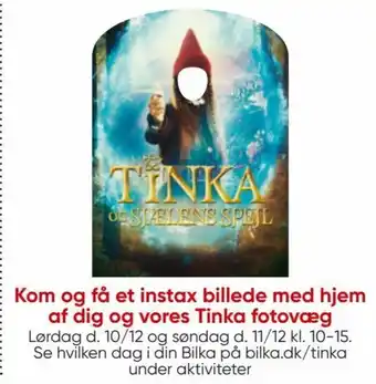 Bilka Kom og Få et Instax Billede med Hjem Af dig og Vores Tinka Fotovæg tilbud