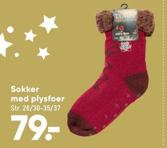 Bilka Sokker Med Plysfoer tilbud