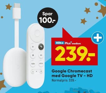 Bilka Google Chromecast Med Google Tv (HD) tilbud