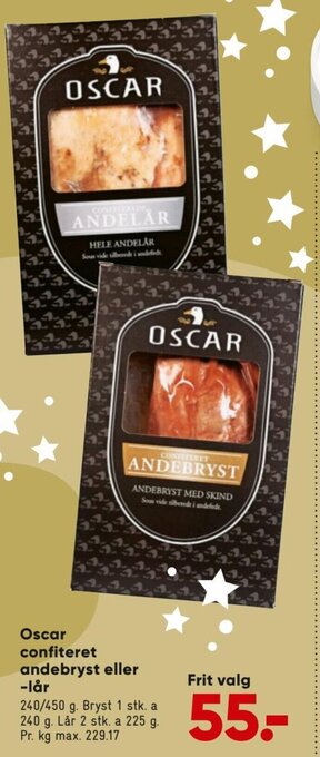 Bilka Oscar Confiteret Andebryst eller-Lår tilbud