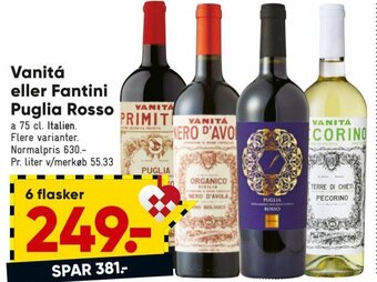 Vanitá Eller Fantini Puglia Rosso