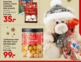 Bilka Julebamse med Slik eller Curré Lakridskugler tilbud