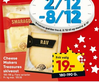 Bilka Cheese Makers Treasures Skiveost tilbud