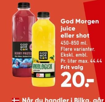 Bilka God Morgen Juice tilbud