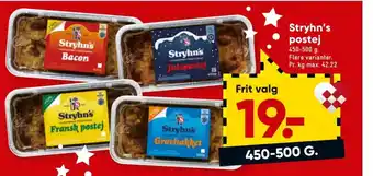 Bilka Stryhn's postej tilbud